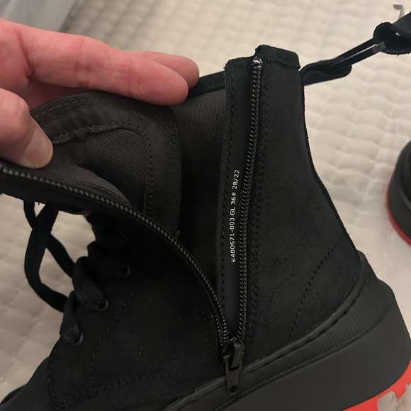 Camper Michelin Brutus Trek Boots Black Red Size 36 6 US New - Picture 8 of 8